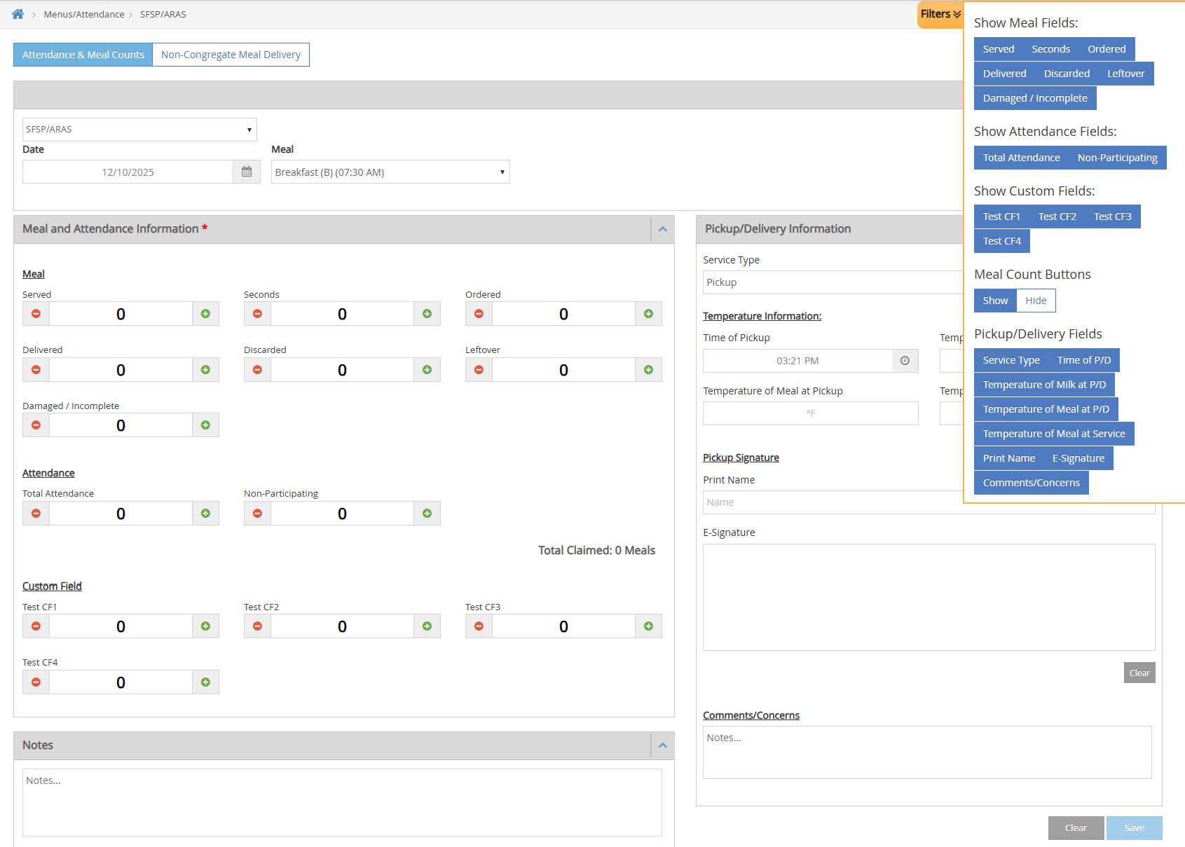 Multi-license — Program Type dropdown