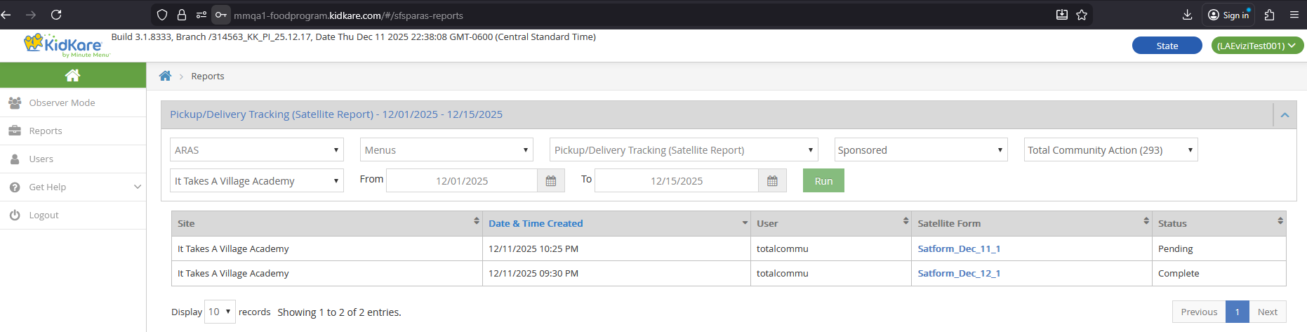 State User - Sponsored view