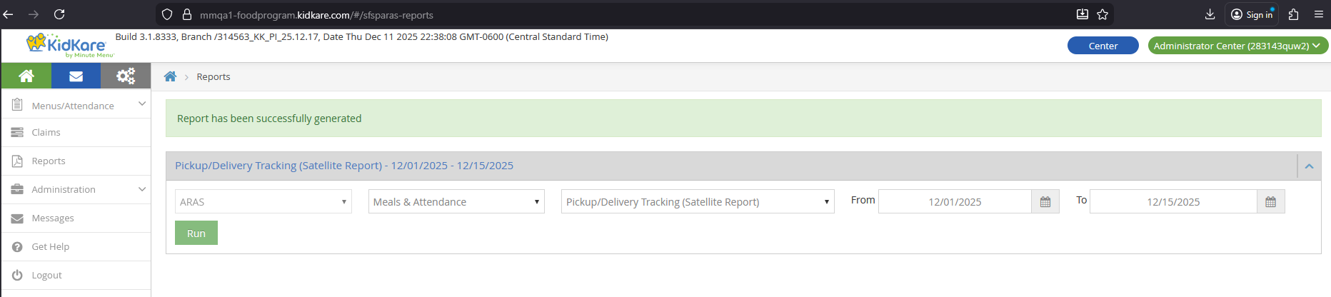 Center auto-download PDF